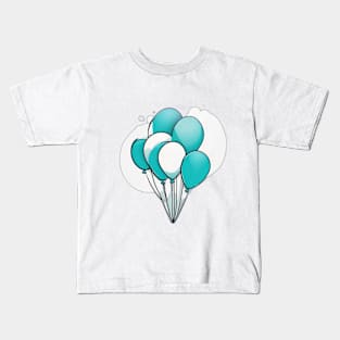 Soaring Celebratory Balloons Graphic Art No. 649 Kids T-Shirt